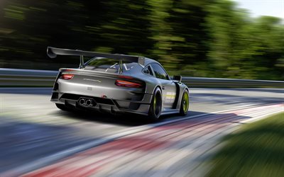 2022, Porsche 911 GT2 RS Clubsport 25, 4k, vue arri&#232;re, ext&#233;rieur, voiture de course, tuning Porsche 911, voitures de sport allemandes, Porsche