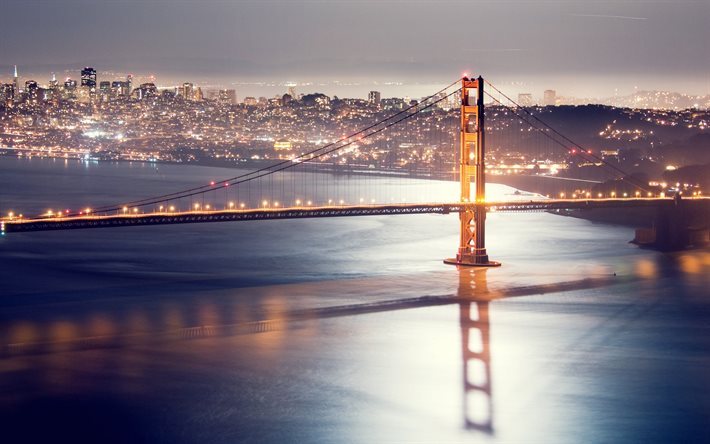San Francisco, USA, Bridge, Golden Gate, California