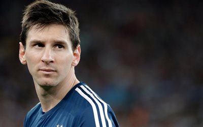 Lionel Messi, Argentina, football, portrait, Argentinian football player