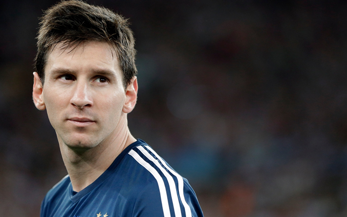 Lionel Messi, Argentina, futebol, retrato, Jogador de futebol argentino