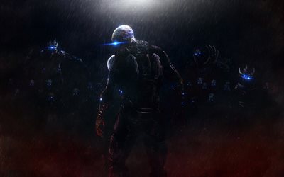 Mass Effect, Commander Shepard, protagonist, art, game characters