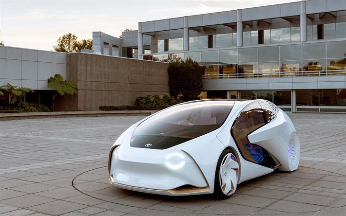 Toyota i Concepto de 2017, coche el&#233;ctrico, futuro, Futurista