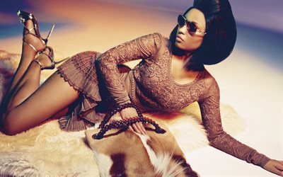 Nicki Minaj, la cantante Americana, trucco, bella donna