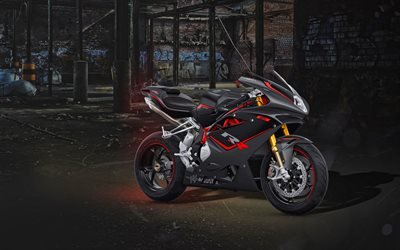 MV Agusta F4, 4k, 放ビル, 2019年のバイク, sportsbikes, MV Agusta