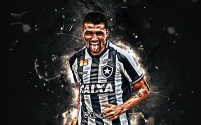 Kieza, brasilian jalkapalloilijat, Botafogo FC, jalkapallo, Welker Marcal, de Almeida, Brasilian Serie A, neon valot, Brasilia