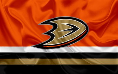 Anaheim Ducks, club de hockey, NHL, l&#39;embl&#232;me, le logo, la Ligue Nationale de Hockey, le hockey, Anaheim, Californie, &#233;tats-unis