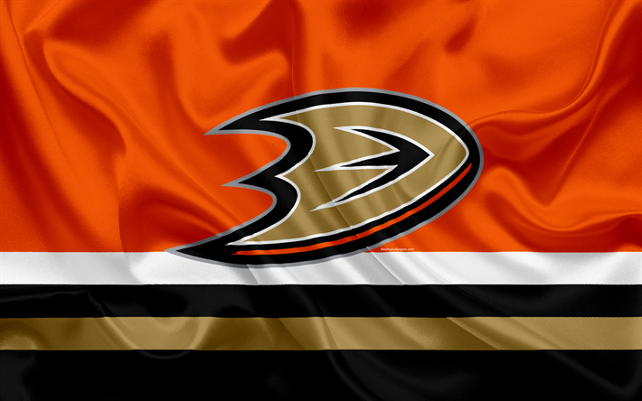 Anaheim Ducks, hockey club, NHL, emblem, logotyp, National Hockey League, hockey, Anaheim, Kalifornien, USA