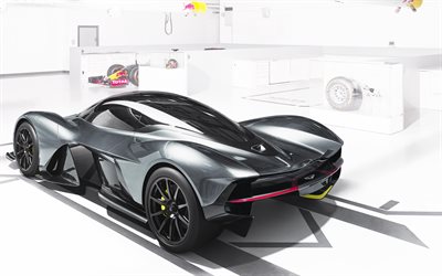 Aston Martin AM-RB 001, 2017, Red Bull Racing, racing car, garage, hypercar, supercar
