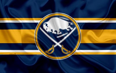 Buffalo Sabres hokey kul&#252;b&#252;, NHL, amblemi, logosu, Ulusal Hokey Ligi, hokey, Buffalo, New York, ABD