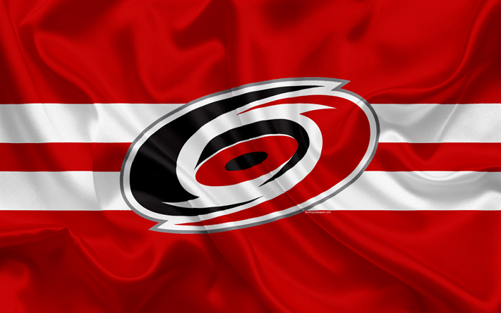 Carolina Hurricanes, club de hockey, NHL, emblema, logo, Liga Nacional de Hockey, hockey, Raleigh, North Carolina, estados UNIDOS