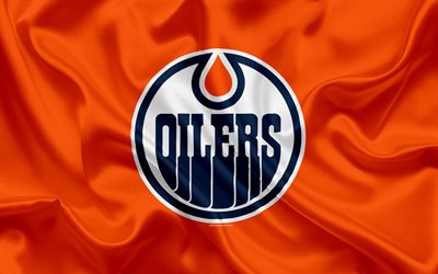 Edmonton Oilers hokey kul&#252;b&#252;, NHL, amblemi, logosu, Ulusal Hokey Ligi, hokey, Edmonton, Kanada