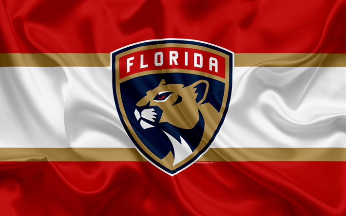 Florida Panthers, hockey club, NHL, emblem, logotyp, National Hockey League, hockey, Soluppg&#229;ng, Florida, USA