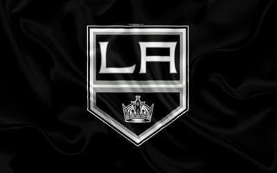 Los Angeles Kings hokey kul&#252;b&#252;, NHL, amblemi, logosu, Ulusal Hokey Ligi, hokey, Los Angeles, Kaliforniya, ABD