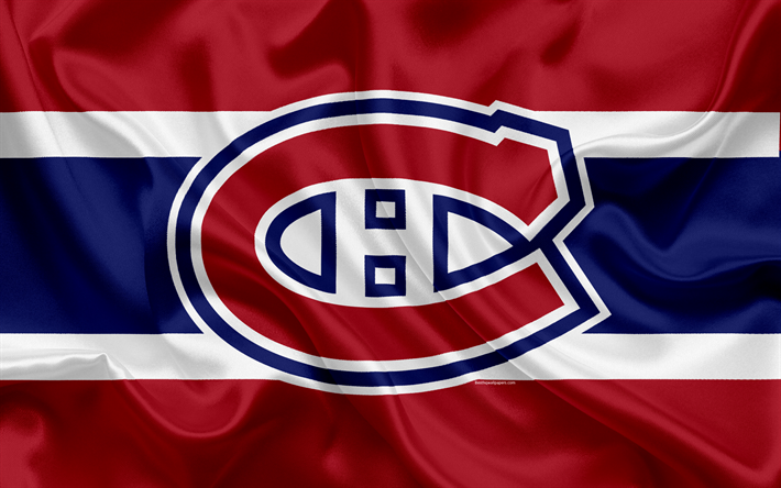 Download wallpapers Montreal Canadiens, hockey club, NHL, emblem, logo, National Hockey League ...