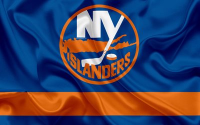 New York Islanders hokey kul&#252;b&#252;, NHL, amblemi, logosu, Ulusal Hokey Ligi, hokey, New York, ABD