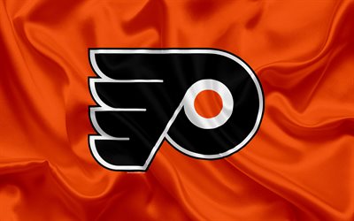 Les Flyers de philadelphie, club de hockey, NHL, l&#39;embl&#232;me, le logo, la Ligue Nationale de Hockey, de hockey, de Philadelphie, Pennsylvanie, etats-unis, l&#39;est de la Conf&#233;rence