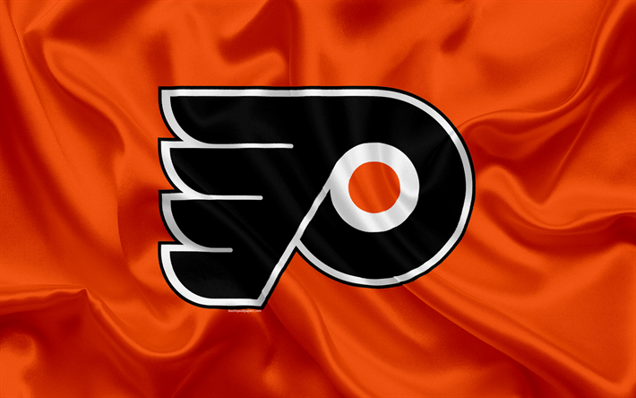 Philadelphia Flyers, hockey club, NHL, emblem, logo, National Hockey League, hockey, Philadelphia, Pennsylvania, USA, Eastern Conference
