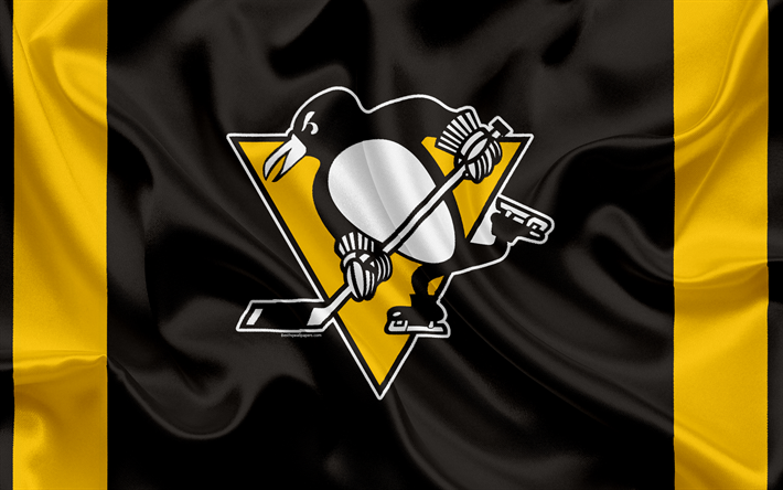 Pittsburgh Penguins, hockey club, NHL, emblem, logo, National Hockey League, hockey, Pittsburgh, Pennsylvania, USA, Metropolitan Division