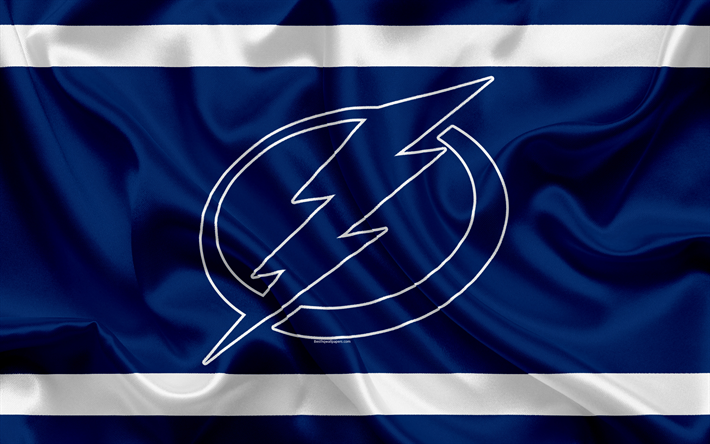 Tampa Bay Lightning, hockey club, NHL, emblem, logo, National Hockey League, hockey, Tampa, Florida, USA