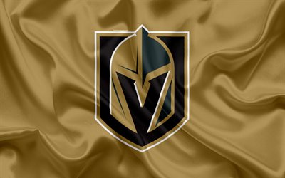 Vegas Golden Knights, l&#39;hockey club, NHL, emblema, logo, nhl, hockey, Paradiso, Nevada, USA, Pacific Division