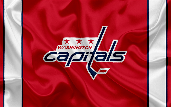 Washington Capitals, hockey club, NHL, emblem, logo, National Hockey League, hockey, Washington, USA, Metropolitan Division