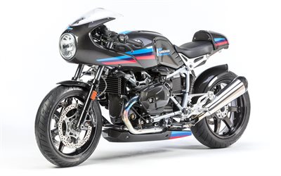 BMW R9T Racer, 4k, 2017 bisiklet, superbikes, yeni R9T Racer, Alman motosiklet, BMW