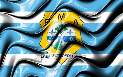 Ananindeua Flagga, 4k, St&#228;der i Brasilien, Sydamerika, Flagga Ananindeua, 3D-konst, Ananindeua, Brasilianska st&#228;der, Ananindeua 3D-flagga, Brasilien