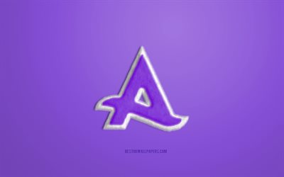紫Afrojackの毛皮のマーク, 紫色の背景, Afrojack3Dロゴ, 創造毛皮の美術, Afrojackエンブレム, オランダDJ, Afrojack