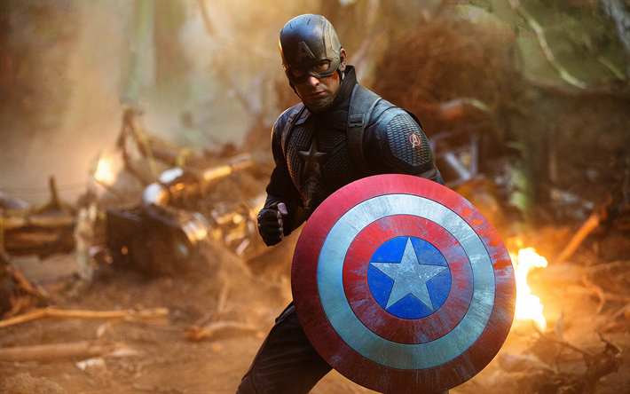 Captain America, 2019 film, Avengers Slutspel, tecken, Avengers 4
