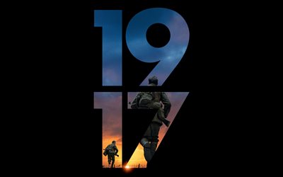 1917, krigsfilm, 2019, affisch, pr-material, 1917 V&#228;rldskriget, nya filmer, 4k