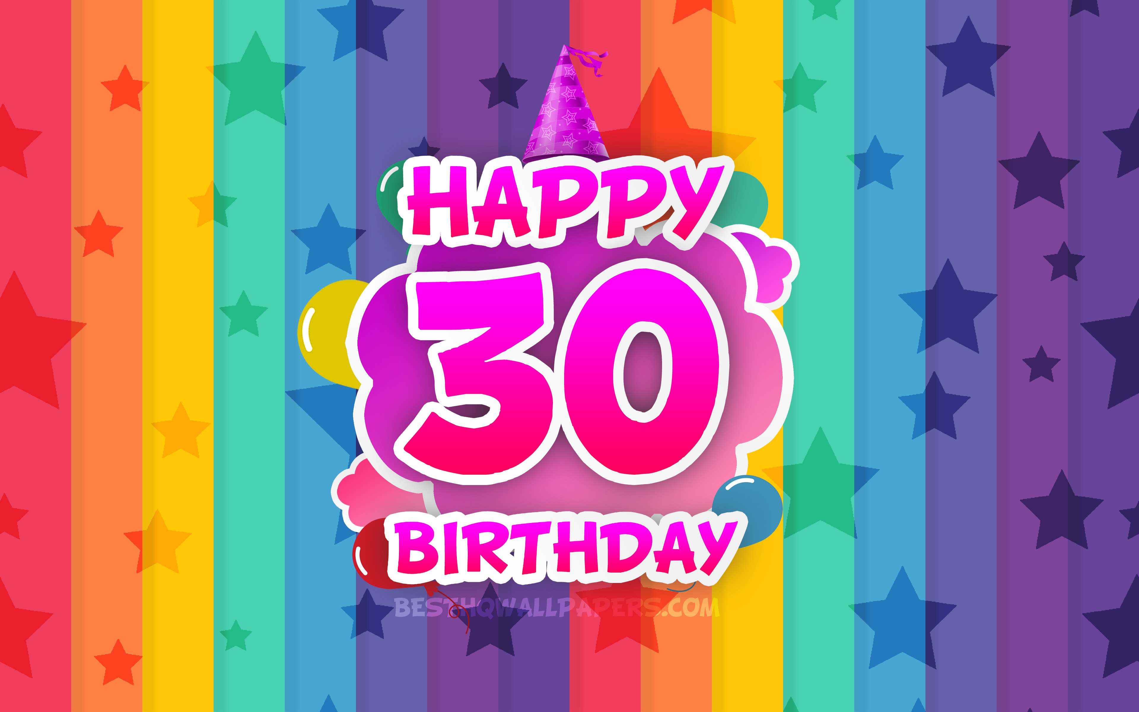 Happy 30th Birthday PNG Transparent Images Free Download | Vector Files |  Pngtree
