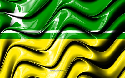 Boa Vista Flag, 4k, Cities of Brazil, South America, Flag of Boa Vista, 3D art, Boa Vista, Brazilian cities, Boa Vista 3D flag, Brazil