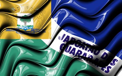 Jaboatao dos Guararapes Flag, 4k, Cities of Brazil, South America, Flag of Jaboatao dos Guararapes, 3D art, Jaboatao dos Guararapes, Brazilian cities, Jaboatao dos Guararapes 3D flag, Brazil