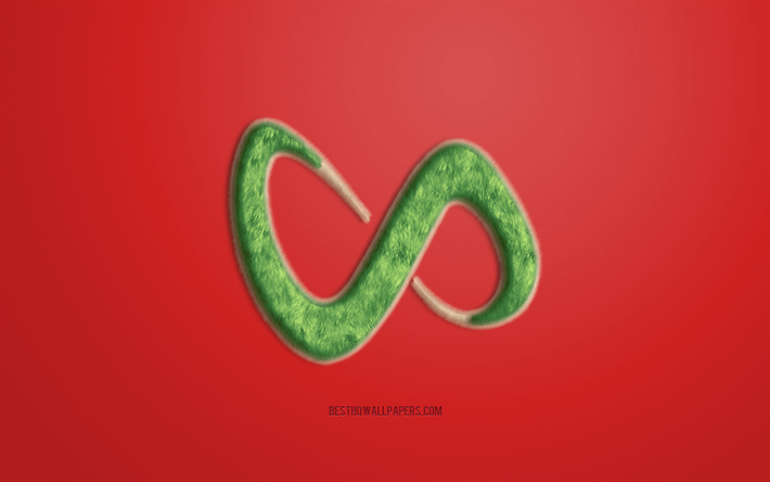 Vert DJ Serpent Logo, fond Rouge, DJ Serpent logo 3D, DJ Snake fourrure logo, cr&#233;atrice de la fourrure de l&#39;art, DJ Snake embl&#232;me, le fran&#231;ais DJ, DJ Snake