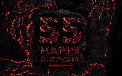 4k, Happy 55 Years Birthday, fire lava letters, Happy 55th birthday, grunge background, 55th Birthday Party, Grunge Happy 55th birthday, Birthday concept, Birthday Party, 55th Birthday