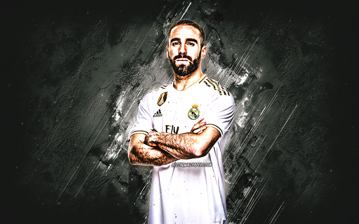 Dani Carvajal, portr&#228;tt, Real Madrid, spanska fotbollsspelare, Ligan, fotboll, Spanien