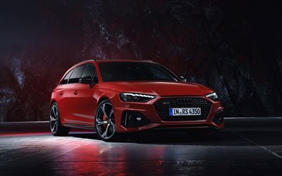 Audi RS4 Avant, 4k, studio, B9, 2019 cars, supercars, 2019 Audi RS4 Avant, german cars, Audi