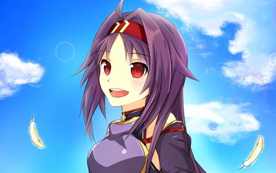 Yuuki Konno, blue sky, SAO, manga, Sword Art Online, Konno Yuki