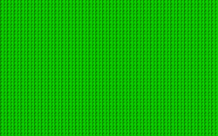 الأخضر ليغو الملمس, 4k, ماكرو, النقاط الخضراء خلفية, ليغو, الأخضر الخلفيات, ليغو القوام, ليغو أنماط