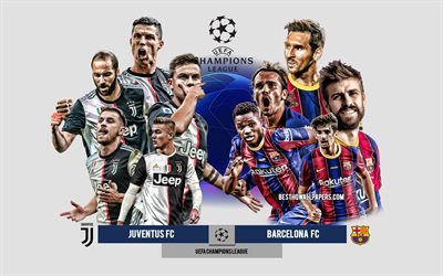 Juventus FC vs Barcelona FC, Group G, UEFA Champions League, Preview, promotional materials, football players, Champions League, football match, Juventus FC, Barcelona FC