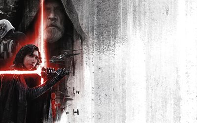 4k, Star Wars Viimeinen Jedi, 2017 elokuva, toiminta, juliste
