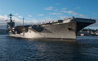 American aircraft carrier, USS John C Stennis, CVN-74, Nimitz-class, nuclear-powered aircraft carrier, warship, US Navy, USA