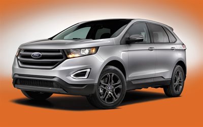 Ford Edge, 4k, 2018 cars, crossovers, american cars, Ford
