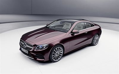 Mercedes-Benz E-class Coupe, 4k, 2018 cars, new E-class, Mercedes