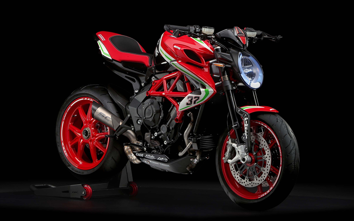 MV Agusta Dragster 800 RC, 2019, 4k, italiano moto deportiva, exterior, moto deportiva, MV Agusta
