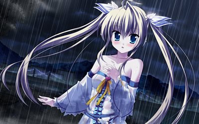 Mika Alsted Heine, yağmur, gece, manga, Melek Y&#252;z&#252;k