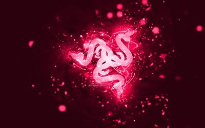 شعار الماسح الوردي, 4 ك, أضواء النيون الوردي, إبْداعِيّ ; مُبْتَدِع ; مُبْتَكِر ; مُبْدِع, خلفية مجردة الوردي, شعار Razer, العلامة التجارية, رايزر