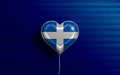 I Love Zwolle, 4k, palloncini realistici, sfondo di legno blu, Giorno di Zwolle, citt&#224; olandesi, bandiera di Zwolle, Paesi Bassi, palloncino con bandiera, Zwolle