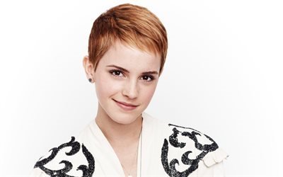 Emma Watson, portrait, actress, smile