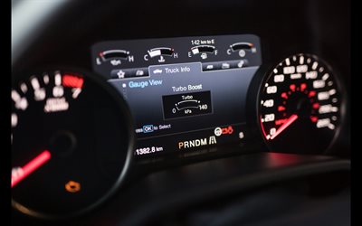 4k, ford f-150 raptor, dashboard, 2018 autos, tacho, geigercars, tuning, ecoboost, ford